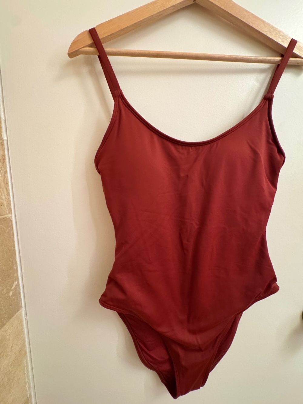 NWT Andie The Amalfi One Piece Swimsuit Truffle Medium
